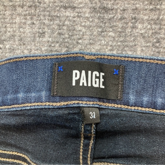 Paige Jeans Men's 31x29 Blue Federal Cellar Slim Straight Denim Stretch - Picture 4 of 14